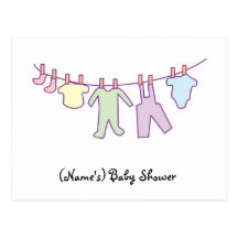 Baby Shower Invitation Postcard