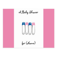Baby Shower Invitation Postcards