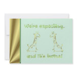 Baby shower invitation We are expecting twins