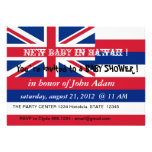 Baby Shower Invitation with Flag of Hawaii