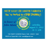 Baby Shower Invitation with Flag of South Dakota