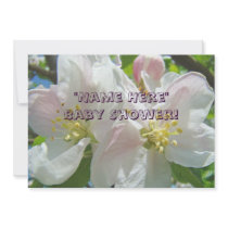 Baby Shower Invitations Cards Apple Blossoms