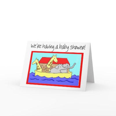 Baby Shower Invite Invitation Noah's Art Card by icansketchu