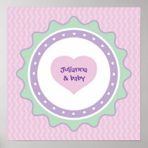 Baby Shower Keepsake Poster for Guest Autographs