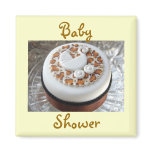 Baby Shower Leopard Print Fridge Magnet