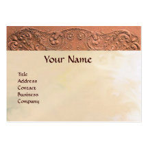 BABY SHOWER MONOGRAM pink pearl paper Business Cards