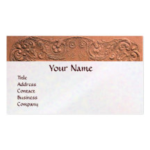 BABY SHOWER MONOGRAM pink white pearl paper Business Cards