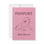 baby shower passport personalized invite