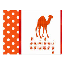 Baby Shower Red Camel Postcards