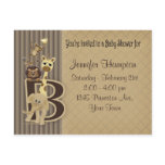 Baby Shower Safari in Browns postcards