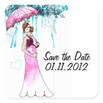 Baby Shower Save the Date Stickers