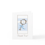 Baby Shower Thank You - Blue Rattle