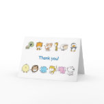 Baby shower thank you card