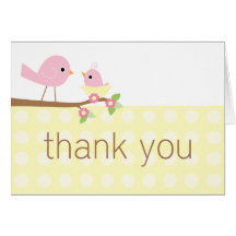 Baby Shower Thank You Card