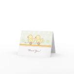 Baby Shower Thank You Card - Twins