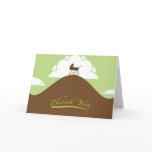 Baby Shower Thank You Green Greeting Card