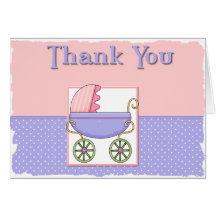 Baby Shower Thank You Note Card