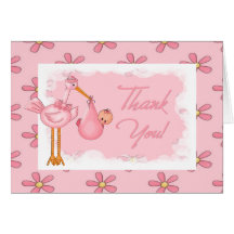 Baby Shower Thank You Note Cards