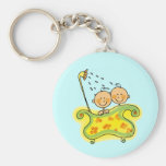 Baby shower (twins) key chains
