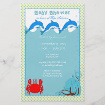 Baby Shower Under the Sea Oh Joy A Baby Boy Custom Flyer