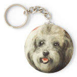 baby silver French poodle Keychains