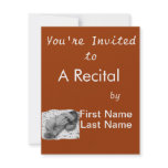 Baby Sleeping With Flowered Background BW Invitations