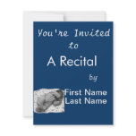 Baby Sleeping With Flowered Background BW Personalized Invitation