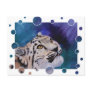 Baby Snow Leopard Bubbles Postcard