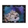 Baby Snow Leopard Bubbles Postcard