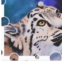 Baby Snow Leopard Wrapped Canvas Canvas Print