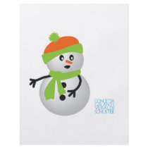 Baby Snowman Flyer Design