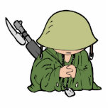 Baby Soldier Acrylic Cut Outs