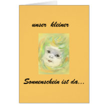 Baby, Sonnenschein Geburt Grußkarten