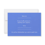 Baby Stroller. Light Blue on Mid Blue. Personalized Invitations