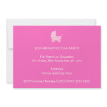 Baby Stroller. Light Pink and Bright Pink. Announcements