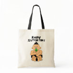 Baby Sumo Wrestler Tote Canvas Bag