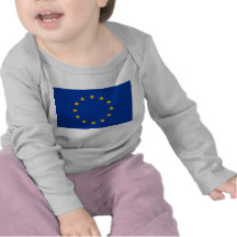 Baby T-Shirt with Flag of European Union