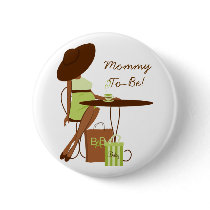 Baby Tea Pinback Button