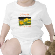 Baby Tees Creepers Onsies Poppy Flower Infants