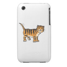 Baby tiger cartoon iPhone 3 cover
