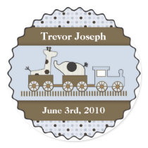 Baby Train Personalised Sticker