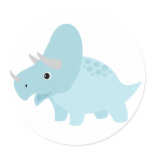 Baby triceratops dinosaur sticker