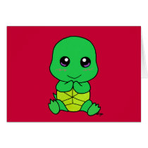 Baby turtle greeting cards