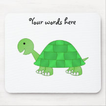 Baby turtle in green fade mousemat