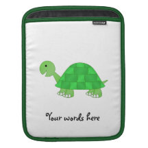 Baby turtle in green fade sleeves for iPads