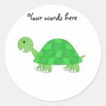 Baby turtle in green fade stickers