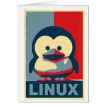 Baby Tux Linux Card