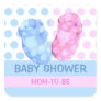 Baby Twins Booties Baby Shower Gift Sticker