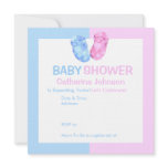 Baby Twins Booties Baby Shower Invitation