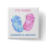 Baby Twins Booties Button